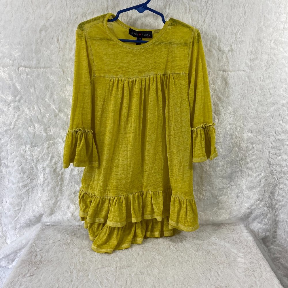 Lagenlook loose dress long Top layered style burn out
